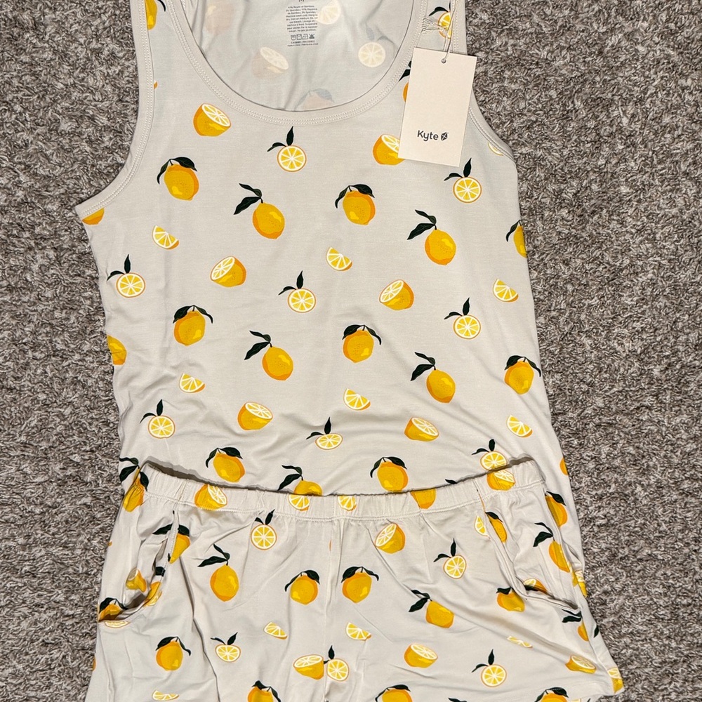 Kyte BABY Lemon Print Women's Pajama Set
